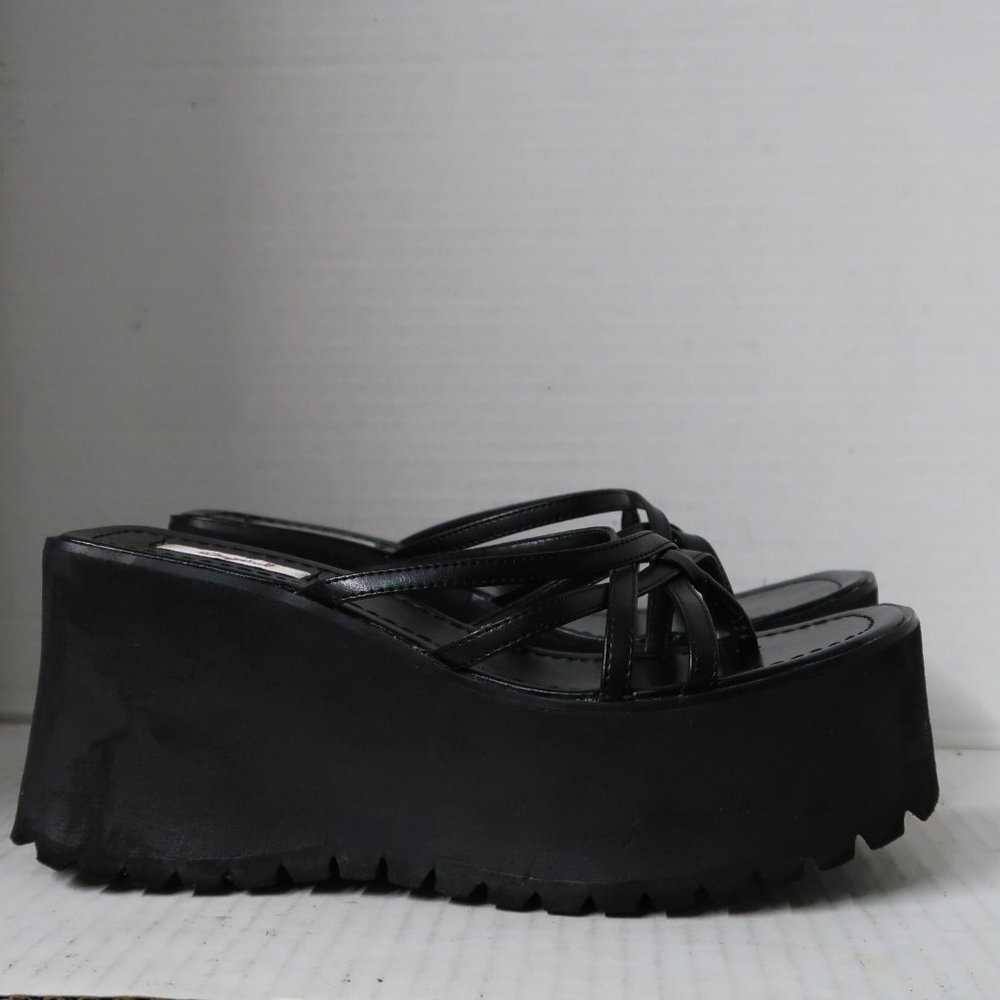 Vintage 90s Qupid Platform Wedge Thong Sandals Platform Flip Flops